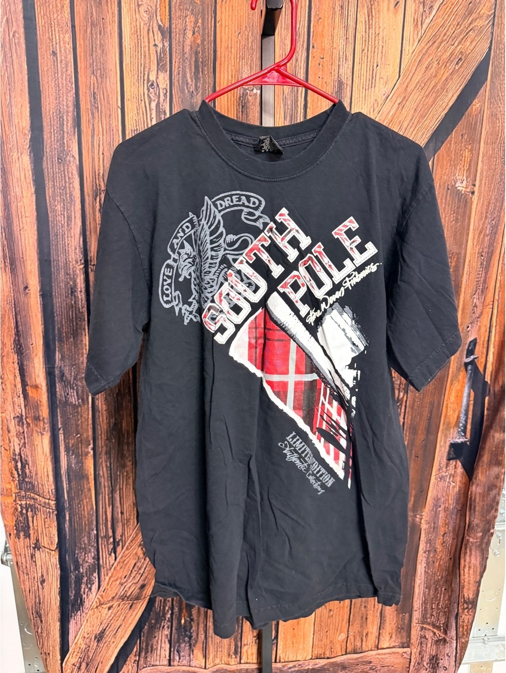 South Pole Authentic Collection Black Graphic T-Shirt XL